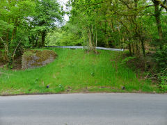
Blackbrook Quarry, site of bridge to Ffwrnes Blwm, Caerphilly, June 2013